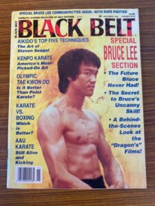 Bruce Lee on cover of Black Belt magazine November 1990